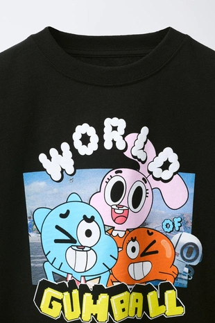Футболка с принтом Gumball Cartoon Network™- Заказать в России