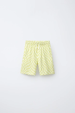 Комплект из футболки и шортов в шахматную клетку- Заказать в России