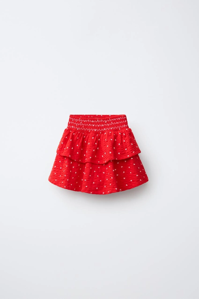ЮБКА С ВОЛАНАМИ И СЕРДЦАМИ