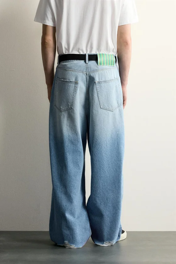 ДЖИНСЫ BAGGY С РАЗРЕЗАМИ