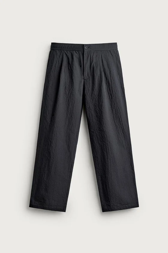 БРЮКИ STRAIGHT FIT ИЗ ТКАНИ СИРСАКЕР