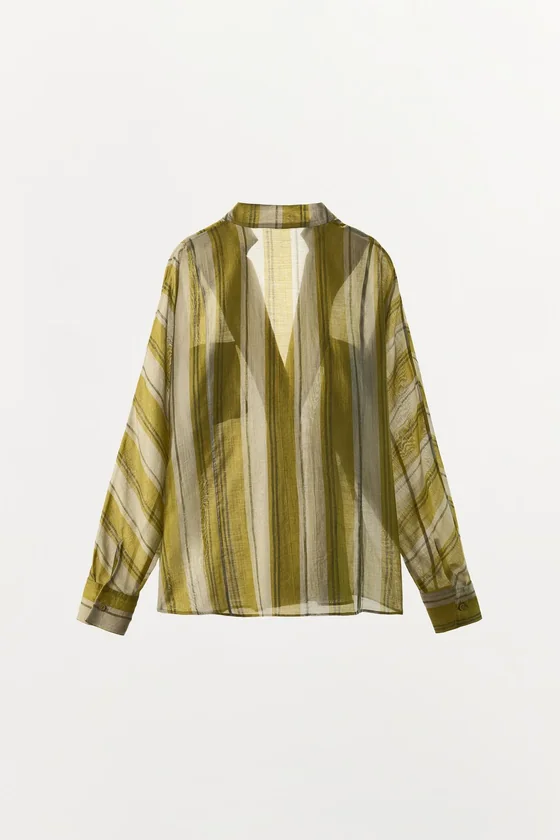 РУБАШКА В ПОЛОСКУ — коллекция Zara «ZW»