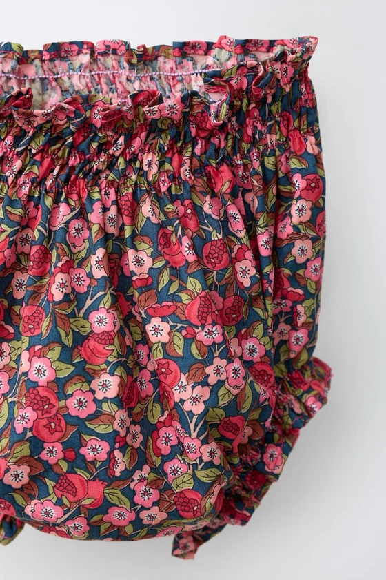 ТРУСЫ С ЦВЕТОЧНЫМ ПРИНТОМ MADE WITH LIBERTY FABRIC