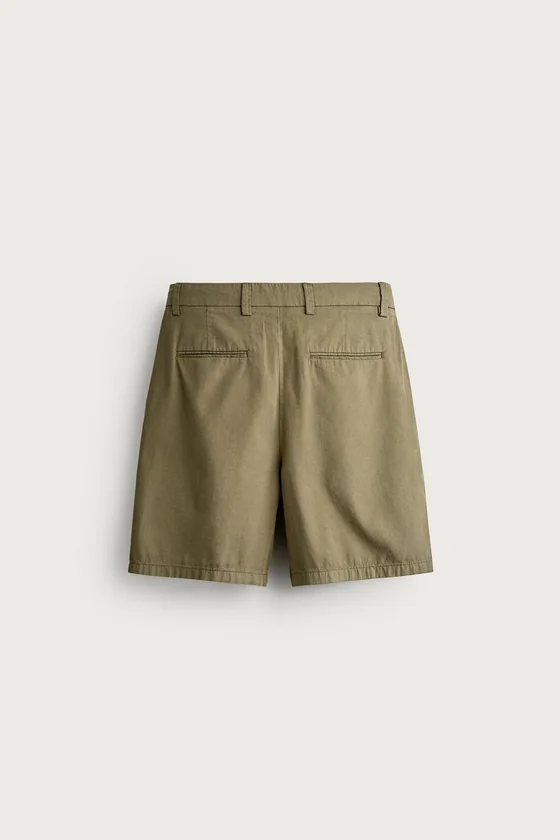 ШОРТЫ СО СКЛАДКАМИ REGULAR FIT