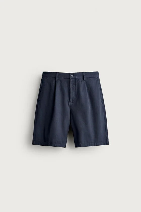 ШОРТЫ СО СКЛАДКАМИ REGULAR FIT