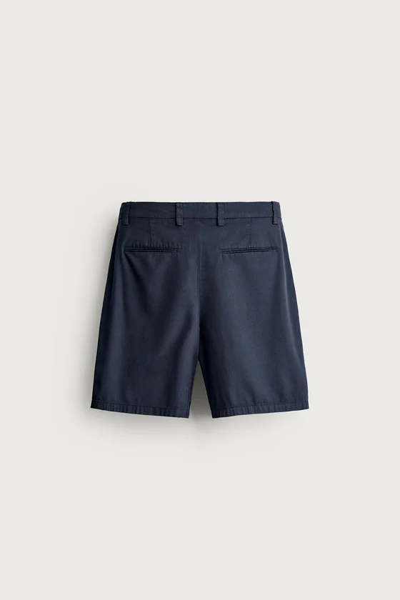 ШОРТЫ СО СКЛАДКАМИ REGULAR FIT
