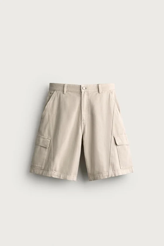 ШОРТЫ КАРГО RELAXED FIT СО ШВАМИ