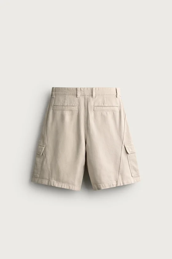 ШОРТЫ КАРГО RELAXED FIT СО ШВАМИ