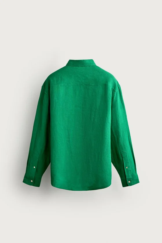 РУБАШКА RELAXED FIT ИЗ 100% ЛЬНА