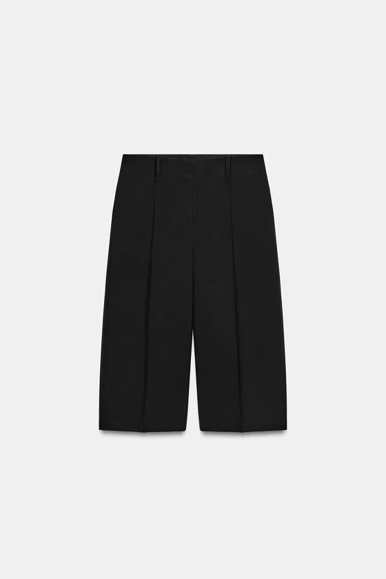 ПРЯМЫЕ ШОРТЫ С ЗАЩИПАМИ — ZW COLLECTION