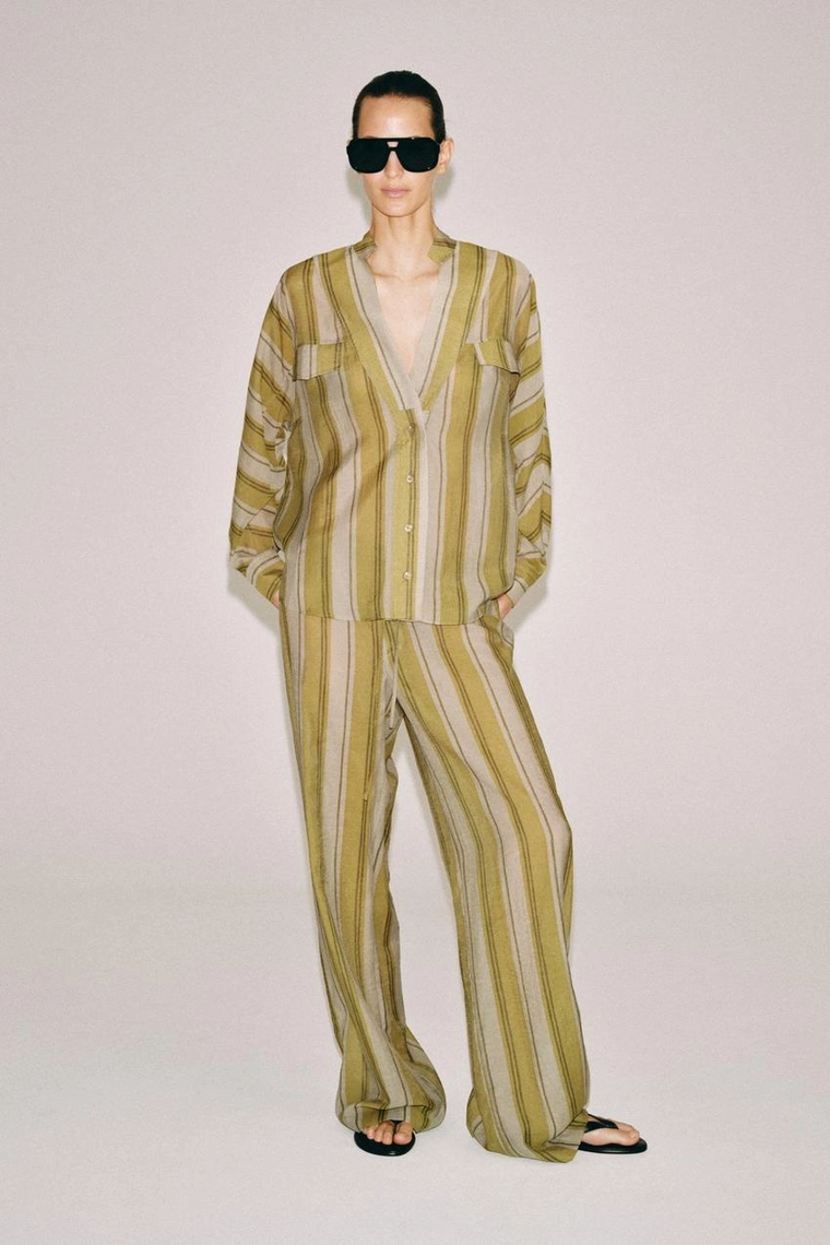 БРЮКИ В ПОЛОСКУ — коллекция Zara «ZW»