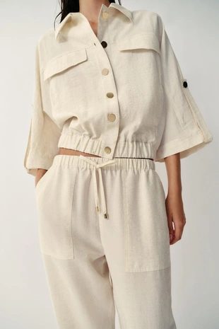 Light beige | 7804/876/052 - Zara Брюки с эластичным поясом