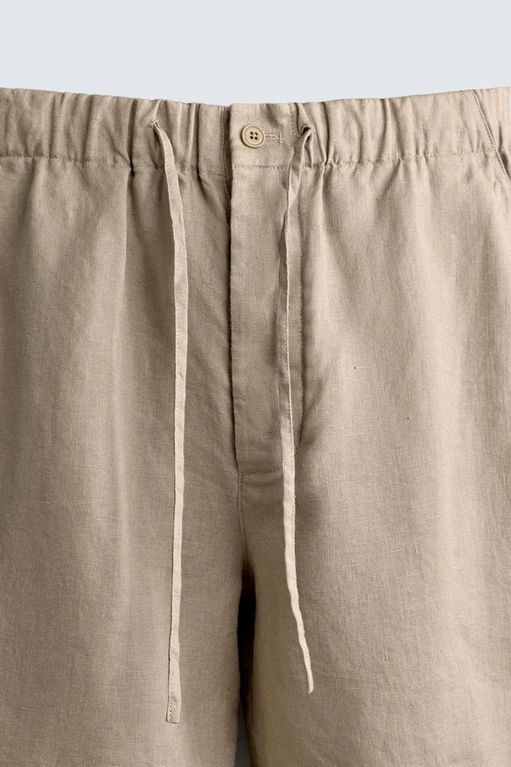 ШОРТЫ RELAXED FIT ИЗ 100% ЛЬНА