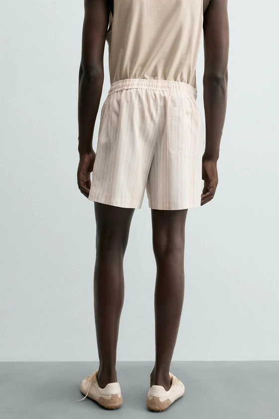 ШОРТЫ RELAXED FIT В ПОЛОСКУ
