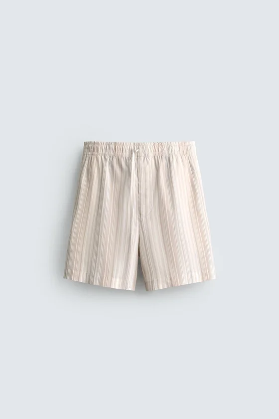 ШОРТЫ RELAXED FIT В ПОЛОСКУ