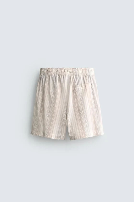 ШОРТЫ RELAXED FIT В ПОЛОСКУ