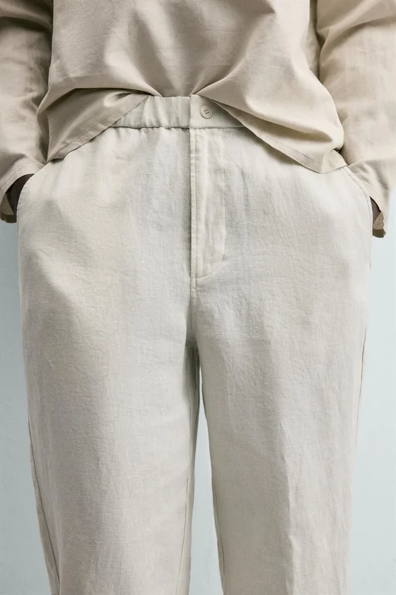 ЛЬНЯНЫЕ БРЮКИ REGULAR FIT