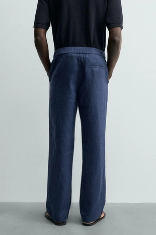 Льняные брюки Regular Fit