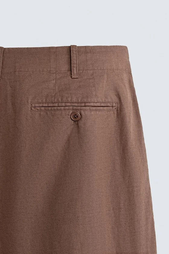 БРЮКИ RELAXED FIT ИЗ КОНОПЛИ И ХЛОПКА