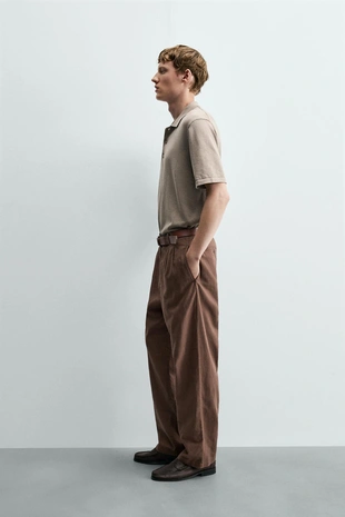 Брюки Relaxed Fit из конопли и хлопка