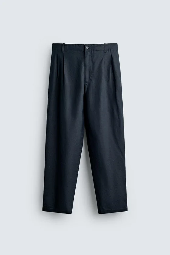 БРЮКИ RELAXED FIT ИЗ КОНОПЛИ И ХЛОПКА