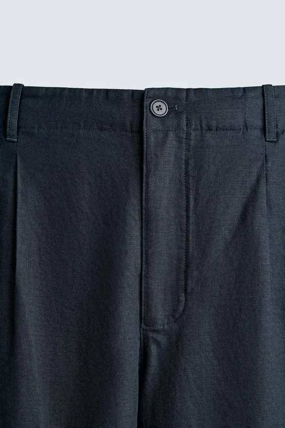 БРЮКИ RELAXED FIT ИЗ КОНОПЛИ И ХЛОПКА