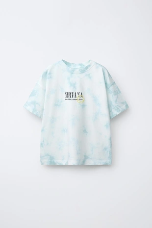 Футболка Tie Dye с принтом Nirvana ®- Заказать в России