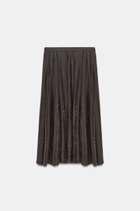 ЮБКА ИЗ СМЕСОВОЙ ТКАНИ — ZW COLLECTION