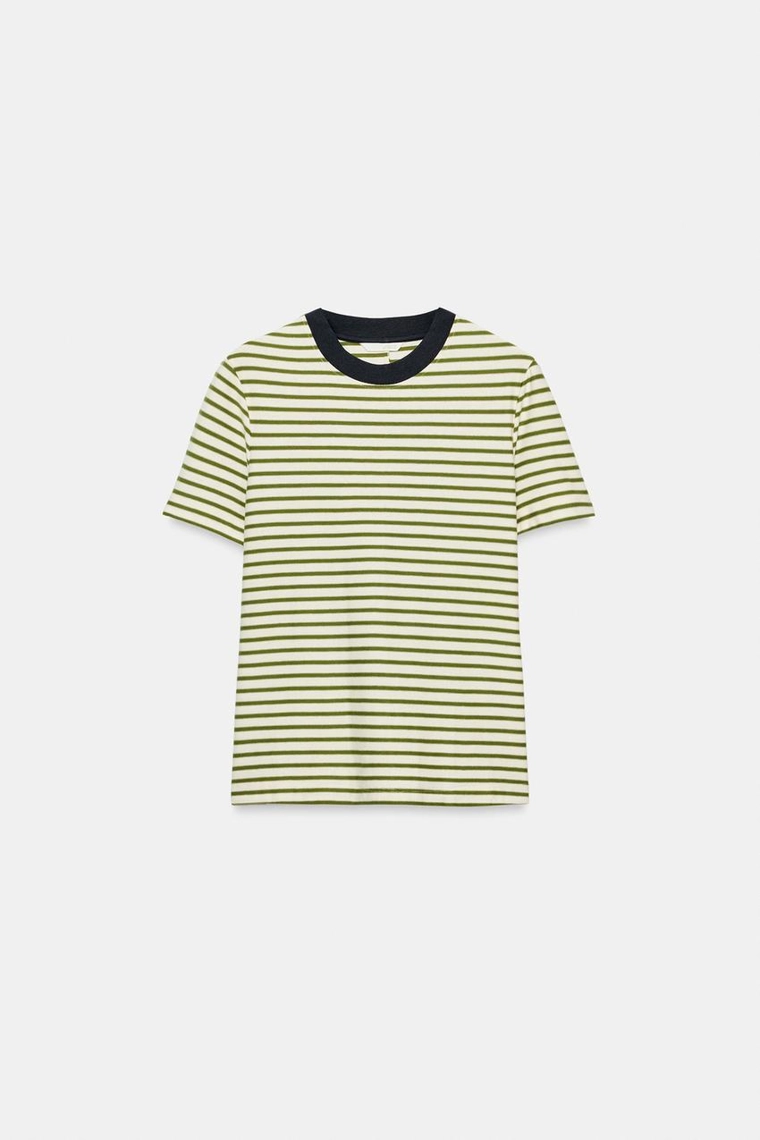ФУТБОЛКА В ПОЛОСКУ С КОРОТКИМИ РУКАВАМИ