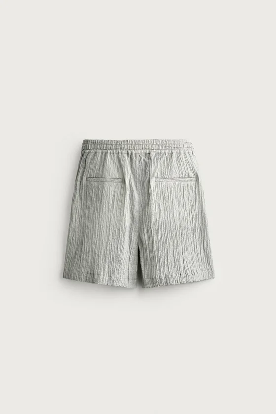 ШОРТЫ RELAXED FIT С РЕЛЬЕФНОЙ ФАКТУРОЙ