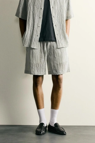 Шорты Relaxed Fit с рельефной фактурой