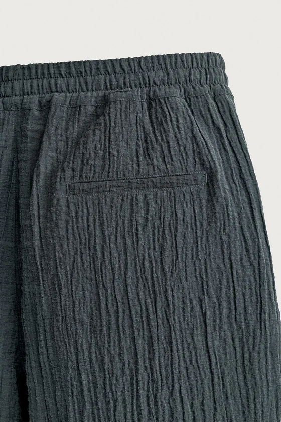 ШОРТЫ RELAXED FIT С РЕЛЬЕФНОЙ ТЕКСТУРОЙ