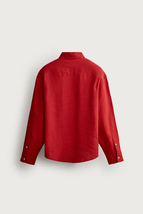 РУБАШКА RELAXED FIT ИЗ 100% ЛЬНА
