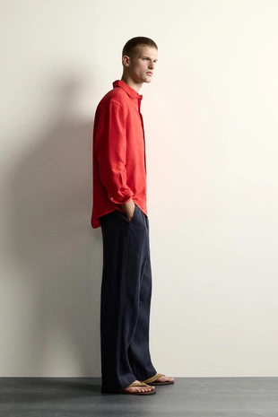 Рубашка Relaxed Fit из 100% льна