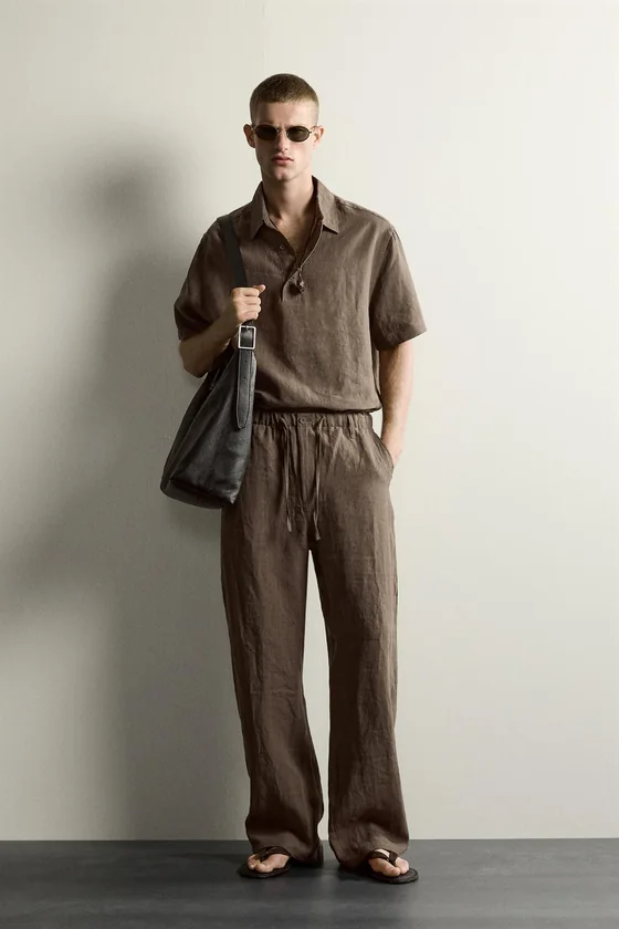 ПОЛО BOXY FIT ИЗ 100% ЛЬНА