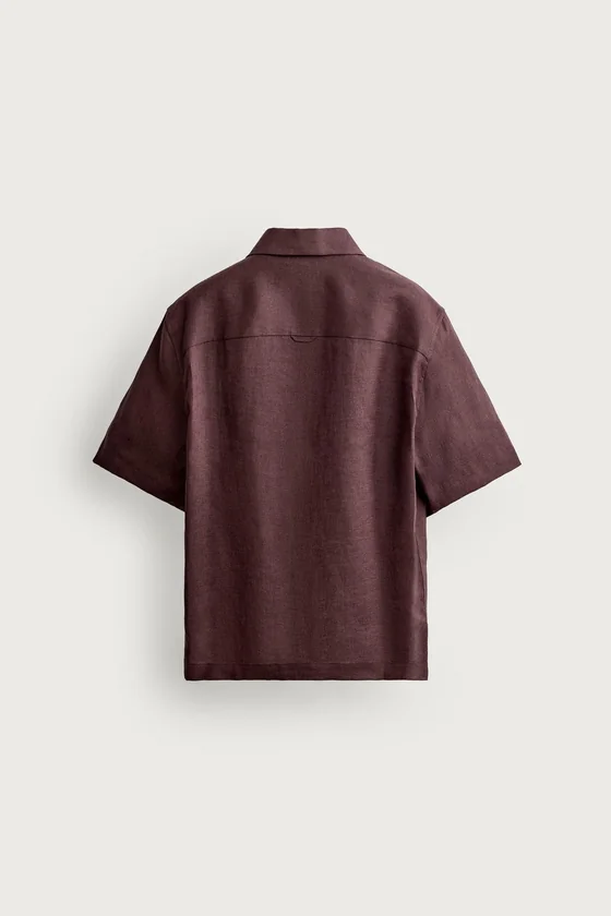 РУБАШКА RELAXED FIT ИЗ 100% ЛЬНА