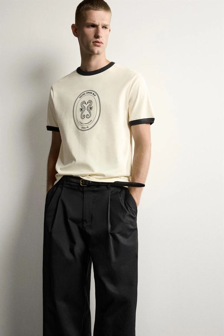 Футболка ringer varsity в открытом переплетении