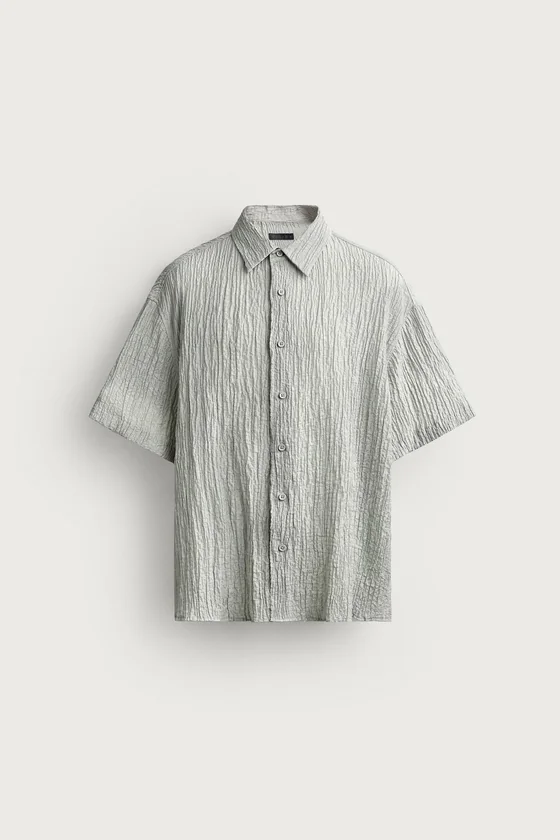 РУБАШКА RELAXED FIT С ФАКТУРНЫМ ЭФФЕКТОМ