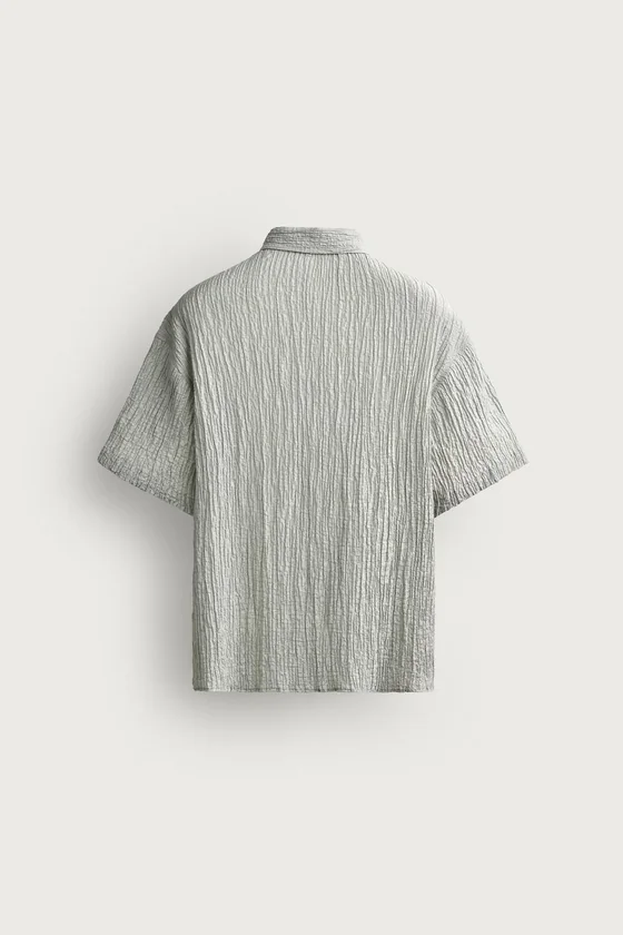 РУБАШКА RELAXED FIT С ФАКТУРНЫМ ЭФФЕКТОМ