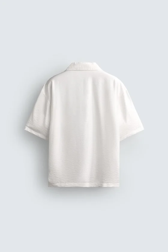 РУБАШКА REGULAR FIT ИЗ СТРУЯЩЕЙСЯ ТКАНИ