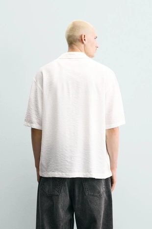 Рубашка Regular Fit из струящейся ткани