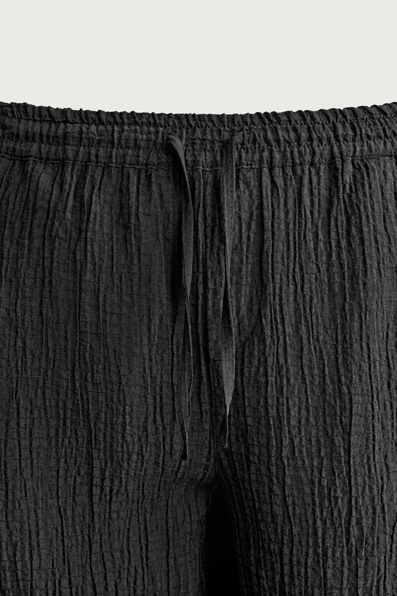 ШОРТЫ RELAXED FIT С РЕЛЬЕФНОЙ ФАКТУРОЙ
