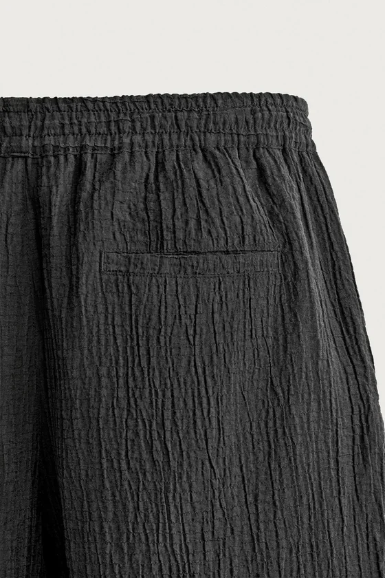 ШОРТЫ RELAXED FIT С РЕЛЬЕФНОЙ ФАКТУРОЙ