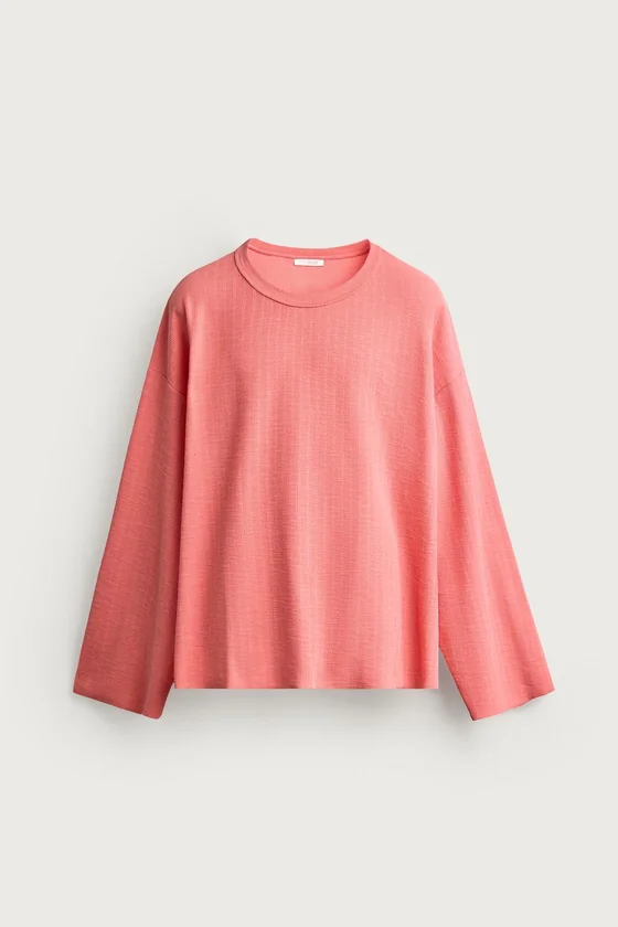 ФУТБОЛКА RELAXED FIT С ДЛИННЫМИ РУКАВАМИ