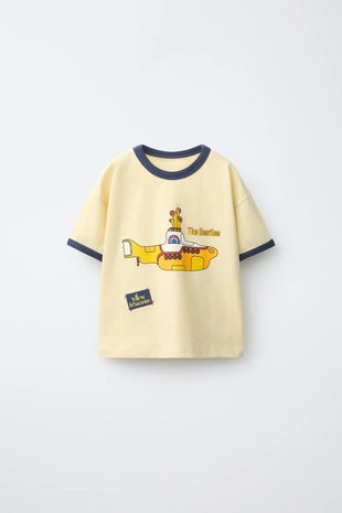 Футболка с принтом The Beatles ™ Yellow Submarine- Заказать в России