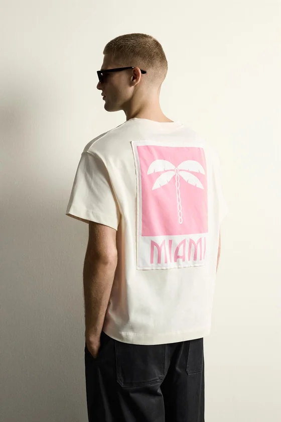 ФУТБОЛКА RELAXED FIT С НАШИВКОЙ MIAMI