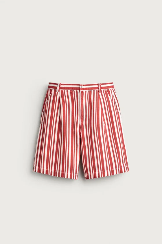 ШОРТЫ WIDE FIT В ПОЛОСКУ