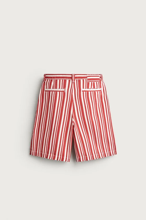 ШОРТЫ WIDE FIT В ПОЛОСКУ