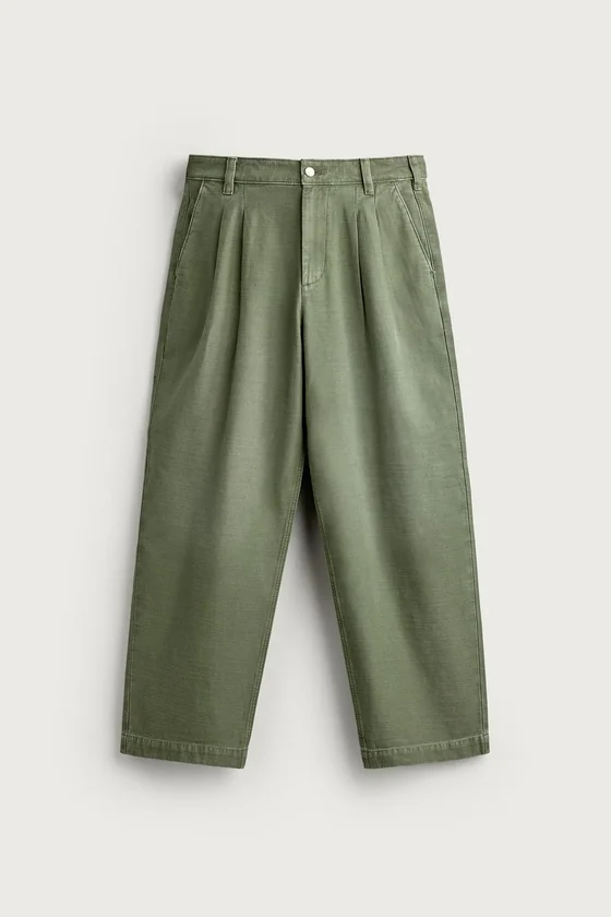 БРЮКИ ЧИНОС BAGGY FIT СО СКЛАДКАМИ
