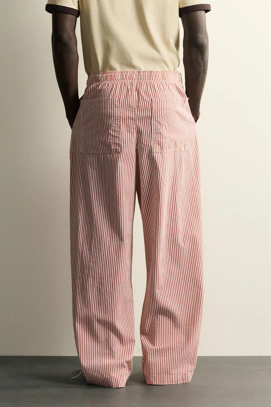 БРЮКИ BAGGY FIT В ПОЛОСКУ